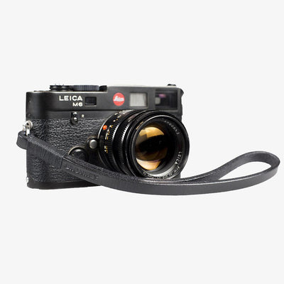 Tokyo #204 - Black & Black leather camera strap