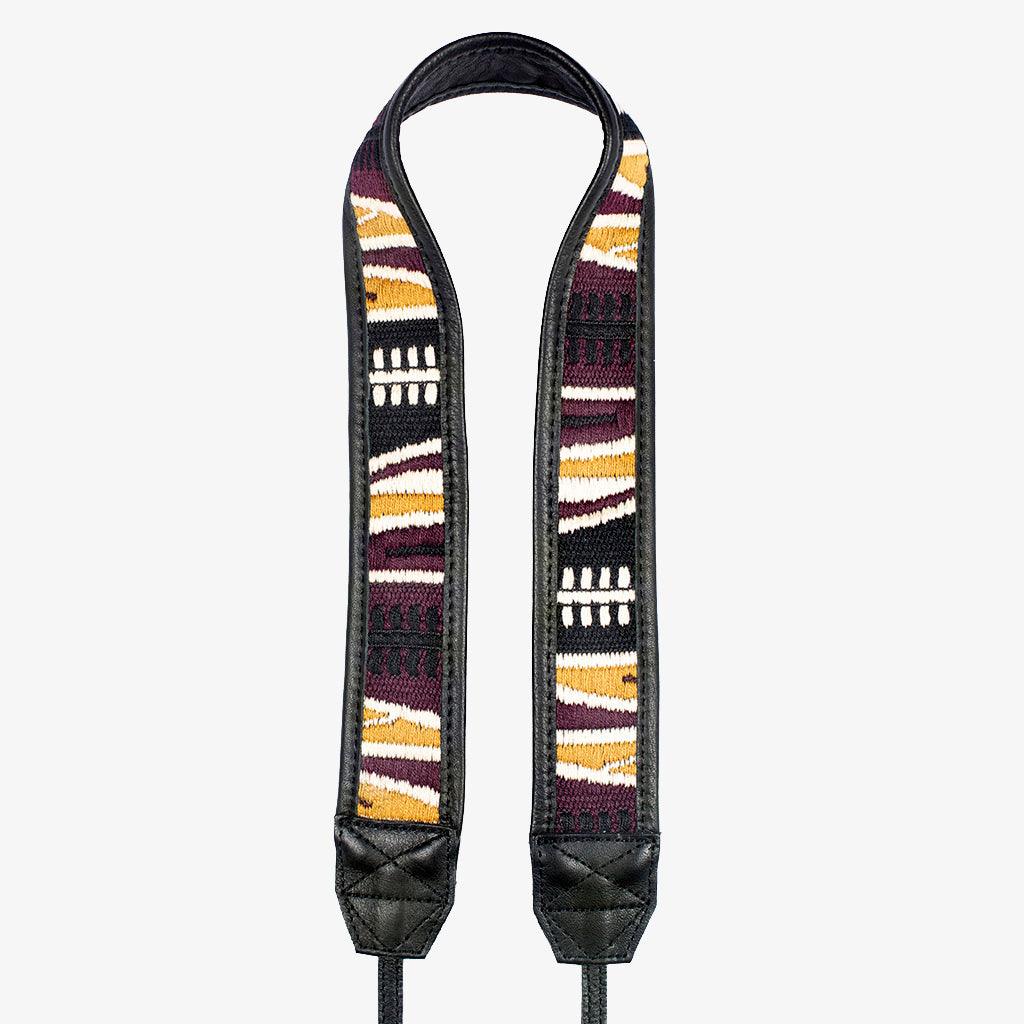 Jaipur #111 - Fabric & Leather camera strap · main image