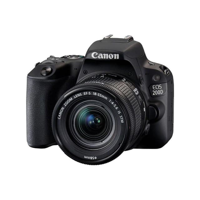 EOS 200D SLR - Black + Canon Zoom Lens EF-S 18-55mm f/4-5.6 IS STM f/4-5.6 de segunda mano en Camera Market