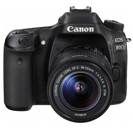 EOS 80D SLR - Black + Canon EF-S 18-55mm f/3.5-5.6 IS STM f/3.5-5.6 · imagen principal