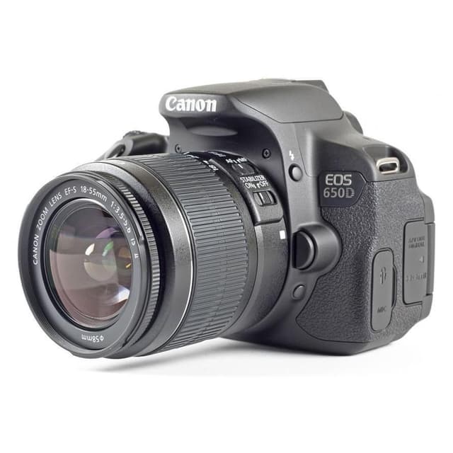 EOS 650D SLR - Black + Canon Zoom Lens EF-S 18-55 mm f/3.5-5-6 IS STM f/3.5-5-6 · imagen principal