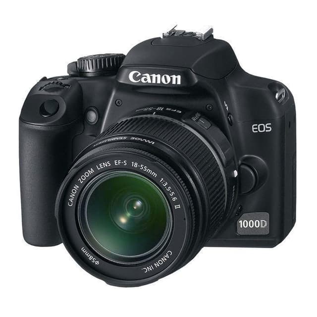 EOS 1000D SLR - Black + Canon Canon EF-S 18-55mm f/3.5-5.6 IS II f/3.5-5.6 de segunda mano en Camera Market