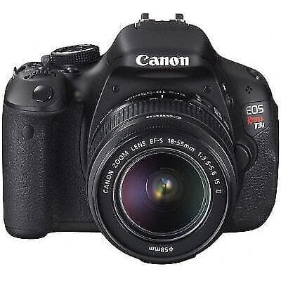 EOS Rebel T3I SLR - Black + Canon Zoom Lens EF-S 18-55mm f/3.5-5.6 IS II f/3.5-5.6 