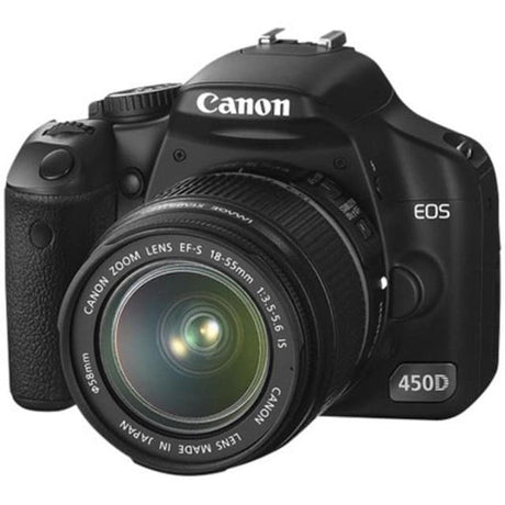 EOS 450D SLR - Black + Canon EF-S 18-55mm f/3.5-5.6 IS II f/3.5-5.6
