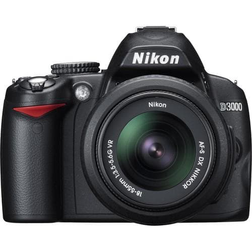 SLR D3000 - Black + Nikon AF-S DX Nikkor 18-55mm f/3.5-5.6G VR f/3.5-5.6 · main image