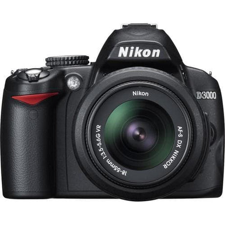 SLR D3000 - Black + Nikon AF-S DX Nikkor 18-55mm f/3.5-5.6G VR f/3.5-5.6
