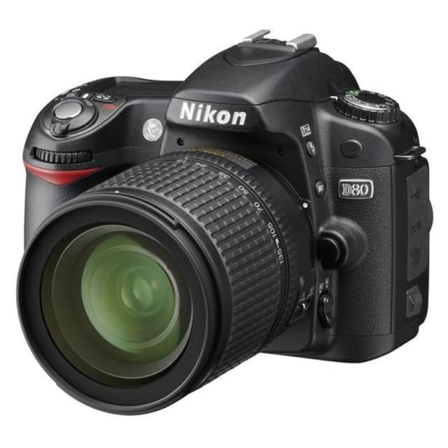 D80 SLR - Black + Nikon AF-S DX Nikkor 18-70mm f/3.5-4.5G ED-IF f/3.5-4.5  · main image