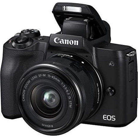 EOS M50 - Black + Canon EOS M50 + Canon Zoom Lens EF-M 15-45mm f/3.5-6.3 IS STM f/3.5-6.3