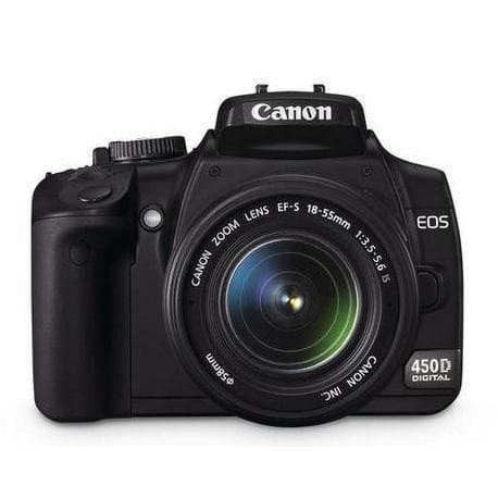EOS 450D SLR - Black + Canon Zoom Lens EF-S 18-55mm f/3.5-5.6 IS f/3.5-5.6