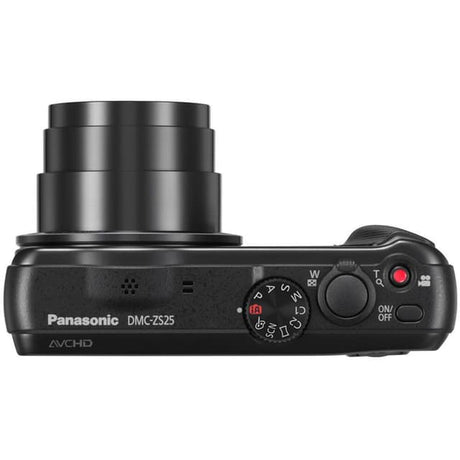 Panasonic DMC-ZS25 Compact Camera - Black + Panasonic Leica DC Vario-Elmar 24–480mm f/3.3–6.4 f/3.3–6.4