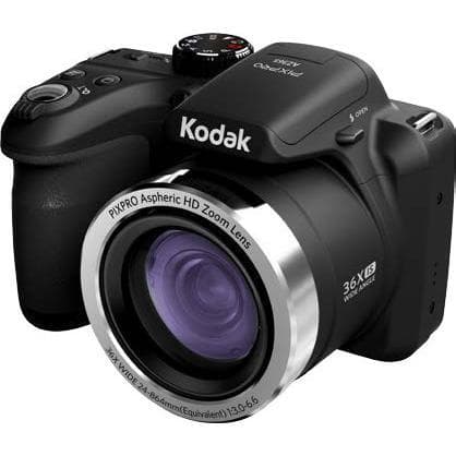 Camera Bridge PixPro AZ365 - Black + Kodak PixPro Aspheric ED Zoom Lens 24-864 mm f/3.0-6.6 f/3.0-6.6 