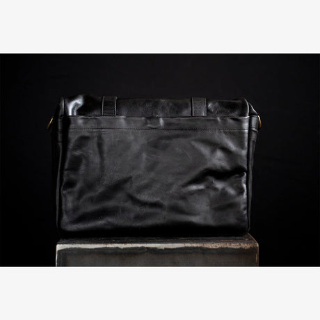 Roma Black Leather Camera Bag