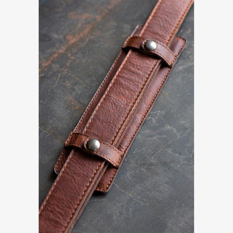 Roma Cognac Leather Camera Bag