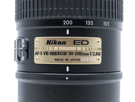 Nikon AF-S Nikkor 70-200mm f/2.8G IF-ED VR 