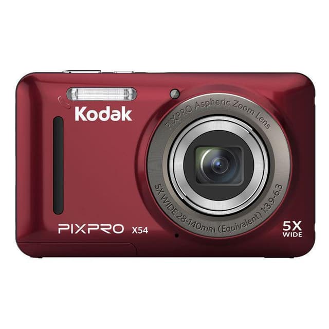 PIXPRO X54 Compact Camera - Red + Kodak PIXPRO Aspheric Zoom 28-140 mm f/3.9-6.3 f/3.9-6.3 · imagen principal