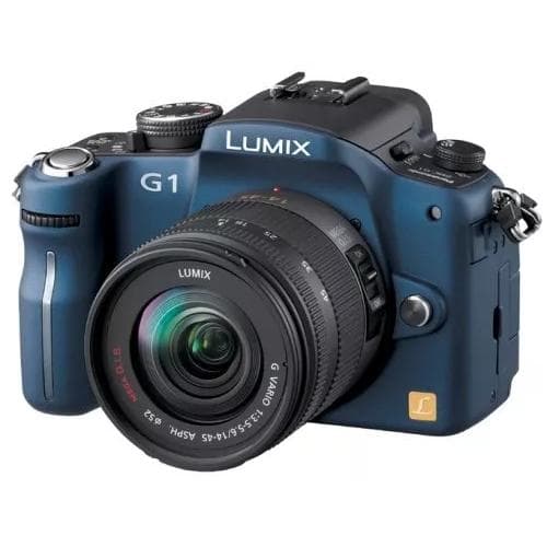 Panasonic DMC-G1 - Azul + Panasonic Lumix G Vario 14-42mm f/3.5-5.6 ASPH Mega OIS f/3.5-5.6 · imagen principal
