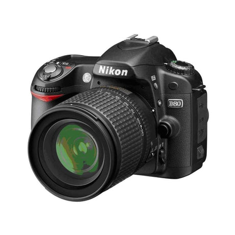 D80 SLR - Black + Nikon AF-S DX Nikkor 18-55mm f/3.5-5.6G VR f/3.5-5.6 