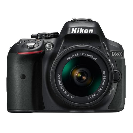 SLR D5300 - Black + Nikon AF-P DX Nikkor 18-55mm f/3.5-5.6G VR f/3.5-5.6 