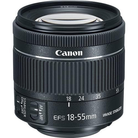 EOS 800D SLR - Black + Canon EF-S 18-55 mm f/4-5.6 IS STM f/4-5.6