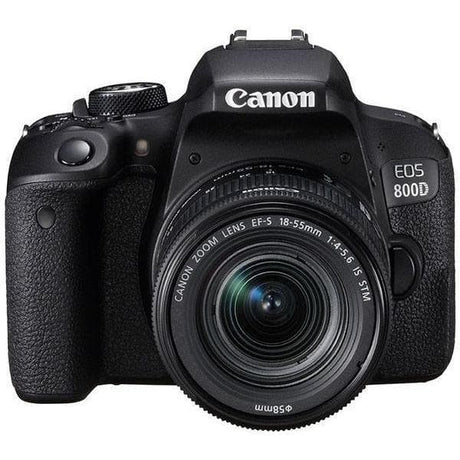 EOS 800D SLR - Black + Canon EF-S 18-55 mm f/4-5.6 IS STM f/4-5.6