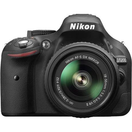SLR D5200 - Black + Nikon Nikkor AF-S DX 18-55mm f/3.5-5.6 G VR II f/3.5-5.6 