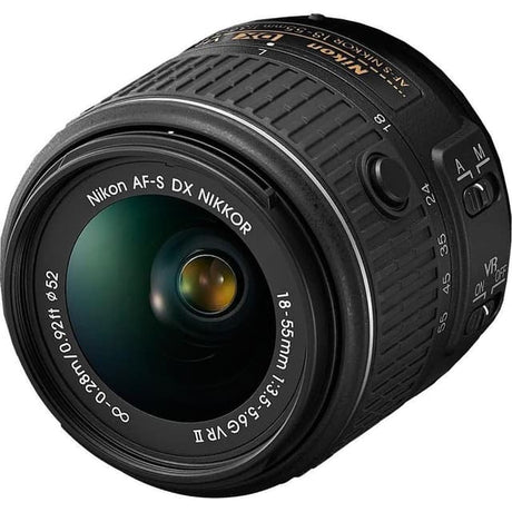 SLR D5200 - Black + Nikon Nikkor AF-S DX 18-55mm f/3.5-5.6 G VR II f/3.5-5.6 