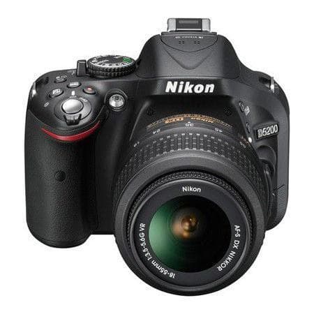 SLR D5200 - Black + Nikon AF-X DX Nikkor 18-55mm f/3.5-5.6GVR f/3.5-5.6 de segunda mano en Camera Market