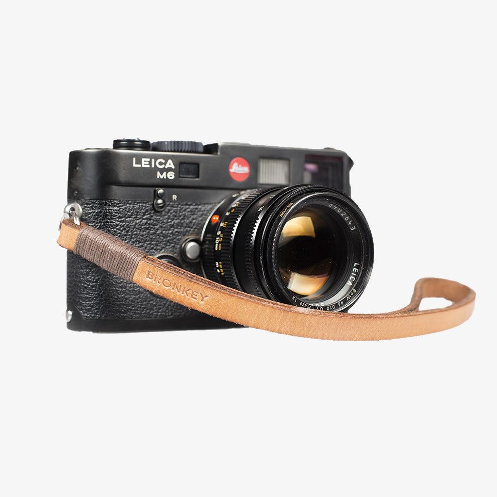 Tokyo #206 - Tanned & Brown leather camera strap · main image