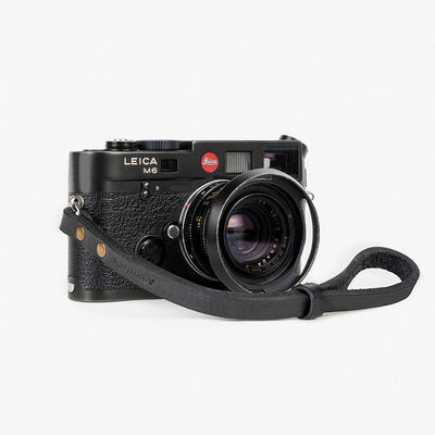 Berlin #201 - Black Leather camera strap
