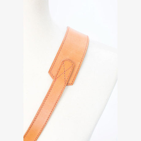 Tokyo #603 - Tanned & Red sling leather camera strap